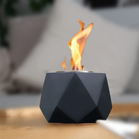 Mini bol à feu en pierre naturelle, nouveau Style de décor chaud, bol de foyer de table en pierre de marbre