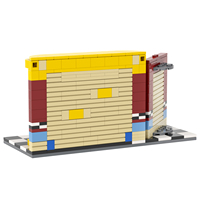 MOC1423 Ours de Minuit Scène 286 Pièces Briques avec Chica Bonnie Freddy Foxy FNAF Jeu Créatif Blocs de Construction Jouets pour Enfants