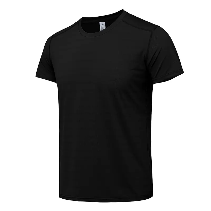 남자 크루 티셔츠 도매 중국 휘트니스 사용자 정의 티셔츠 수분 위킹 라운드 넥 스포츠 티셔츠 체육관 티셔츠 솔리드 블랭크