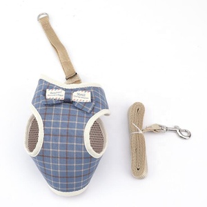 ชุดสายรัดและสายจูงสัตว์เลี้ยงลายตาข่ายระบายอากาศขนาดเล็กปลอกคอสายรัดสำหรับสุนัขและแมวสำหรับสุนัข<span class=keywords><strong>ชิ</strong></span><span class=keywords><strong>วา</strong></span><span class=keywords><strong>วา</strong></span>ปั๊กบูลด็อกแคท - Product Image 4