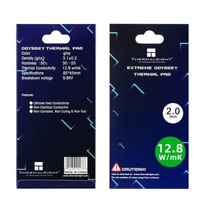 Almohadilla térmica Thermalright 2mm 12,8 <span class=keywords><strong>W</strong></span>/<span class=keywords><strong>mK</strong></span> 85x45x2,0mm resistencia al calor no conductora Odyssey almohadillas térmicas de silicona almohadilla de interfaz - Product Image 2