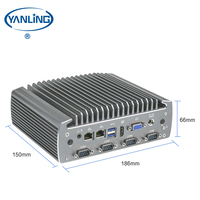 Goedkope groothandel dual-core 6e generatie MINI desktopcomputer DDR4 slot industriële pc