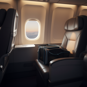 Sac de transport souple extensible pour animaux de compagnie en tissu Oxford avec fermeture éclair, capacité maximale 15 kg, pour voyages en avion, pour chats et chiens, avec coussin amovible - Product Image 2