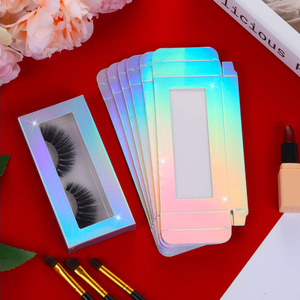<strong>Custom</strong> Logo Personalized Design Eyelash Packaging Box China-Made Empty False <strong>Lashes</strong> Products Paper Box With Transparent Window - Product Image 1