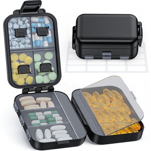 Boîte à pilules de voyage à 3 couches en silicone de qualité alimentaire PP, facile à ouvrir, pour les pharmacies hospitalières, directement de l'usine - Product Image 1