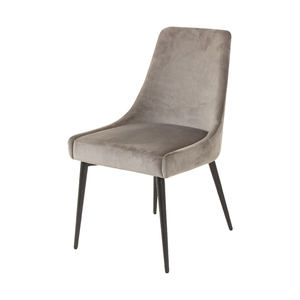 เก้าอี้หลังสูงที่ทันสมัยเก้าอี้ห้องรับประทานอาหารหุ้มขาไม้พื้นเก้าอี้รับประทานอาหารกํามะหยี่สําหรับร้านอาหาร - Product Image 3