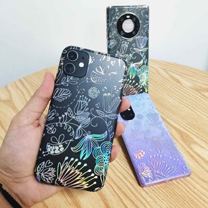 Película trasera móvil 3d, pegatinas brillantes de piel en relieve, transparente, colorido, protector de pantalla de Hidrogel, cortador - Product Image 1