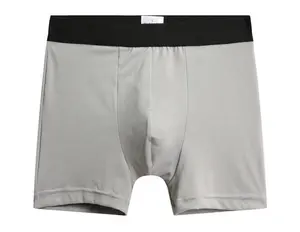 Boxer humide en coton pour hommes, sous-vêtements avec poche à monnaie, échantillon gratuit