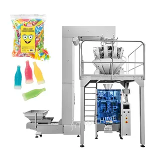 500g 800G 1kg Máquina automática de envasado de gránulos verticales Máquina de envasado de dulces Botellas de cera Máquina de envasado de bolsas de bebidas dulces