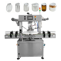 Machine de scellage de films avec tête de scellage réglable en hauteur, scelleuse pour gobelets en plastique, plateaux et boîtes en aluminium pour sauces et plats préparés