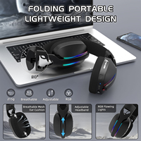 Casque de jeu pliable ATTACK SHARK L90 RGB ultra-léger tri-mode, casque de jeu sans fil RGB léger et pliable pour PC