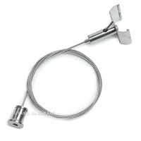 Kit de suspension de câbles pour systèmes de suspension de luminaires, avec pinces de fixation pour plafonds suspendus M4 M5 et rails d'éclairage