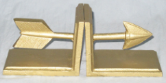 Elegante einzigartige Pfeil Gusseisen Buchs tützen ein Paar Pfeil Buchs tütze Sets Hand Finishing für Bücher ordner Buchhandlung Dekoration - Product Image 5