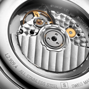 Reloj de Vestir Formal de Lujo Unisex, Automático, Mecánico, con Fase Lunar Digital, 30 mm, Correa de Metal Inoxidable, Longinesing - Product Image 4