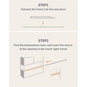 Over The Door Organizer 19 Pockets Hanging <b>Storage</b> With Clear Windows For Closet Bathroom Nursery Beige Rectangle Hook Type - Product Image 4