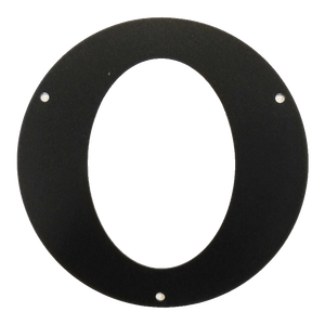 Rosetta Moderna in Ghisa Nera da 45 mm per Stufe a Pellet e Legna da Interno, Installazione Autoportante per Riscaldamento a Legna, 80 mm - Product Image 1