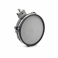 Pad de batterie électronique 10 pouces à double zone de déclenchement, tête en maille, pad d'entraînement pour caisse claire avec base métallique pour module de batterie
