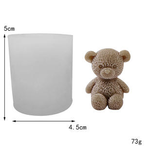 Early Riser ours <span class=keywords><strong>lait</strong></span> thé glaçon moule bricolage café boule de glace broyeur whisky ours en peluche glaçon moule chocolat ours en peluche moule - Product Image 4