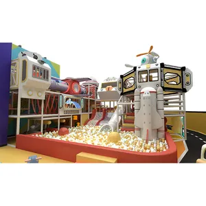 QiaoQiao Parent-Child commercial Large Amusement Sports trampoline Park Indoor with Climbing Wall park for sale