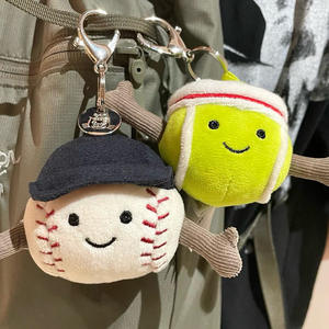 Niedlicher Plüschball-Schlüsselanhänger Tennis-Baseball-Anhänger Weich mit PP-Baumwolle gefüllt Geschenk für Freundin 31-50 cm - Product Image 2