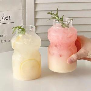 Tapa <span class=keywords><strong>de</strong></span> vaso <span class=keywords><strong>de</strong></span> <span class=keywords><strong>vidrio</strong></span> <span class=keywords><strong>de</strong></span> borosilicato resistente al calor <span class=keywords><strong>de</strong></span> 16oz, Pajita para té con leche, jugo <span class=keywords><strong>de</strong></span> Cola, estilo nórdico, colores personalizables, vasos Premium - Product Image 6