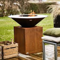 Barbecue en acier corten en gros, foyer en acier corten, barbecue en acier corten