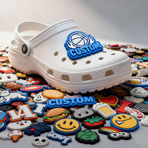 Dekorasi sepatu Pvc hiasan sepatu kustom gesper cetak logo kustom hiasan sepatu grosir dekorasi sepatu dekorasi untuk bakiak - Product Image 1