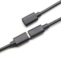 Black OEM ODM Kabel Adaptor Usb Mikro Pria Ke Wanita untuk Ponsel dan Tablet OTG dengan Kabel USB Mikro
