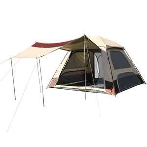 Tente de camping d'été entièrement automatique à ouverture rapide en Oxford pour 10 personnes, monocouche avec structure à une chambre, idéale pour la randonnée - Product Image 1