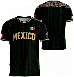 Camiseta de Fútbol de México para el Mundial 2026, Camiseta de Cuello Redondo para Hombre, Camiseta de Fútbol de <span class=keywords><strong>Manga</strong></span> Corta - Product Image 5
