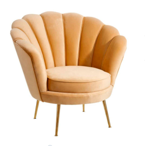 Ghế bành nhung hoa cỡ lớn, giao hàng nhanh, hình hoa, chân vàng, dùng cho phòng khách - Product Image 2