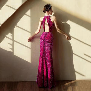 Элегантное вечернее платье с блестками и бисером для выпускного вечера - Product Image 4