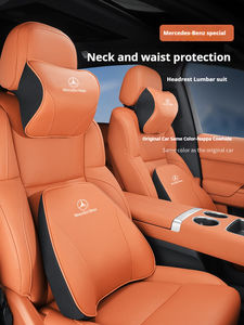 Appui-tête de luxe Nappa voiture oreiller <span class=keywords><strong>lombaire</strong></span> voyage siège <span class=keywords><strong>coussin</strong></span> Support voiture intérieur accessoires pour <span class=keywords><strong>Mercedes</strong></span> Benz Maybach classe C - Product Image 2