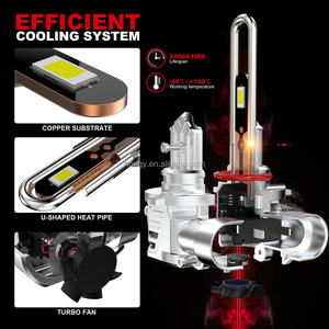 Ampoules LED pour voiture les plus récentes H4 H11 <span class=keywords><strong>H7</strong></span> 9005 Tubes en cuivre en forme de <span class=keywords><strong>U</strong></span> Phares LED - Product Image 6