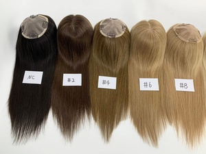 Topper capillaire pour femme en cheveux humains, base en soie 3x5, 100% vierge, lisse - Product Image 6