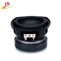 Haut-parleur de graves JS 4 pouces 30W 3Ω, sensibilité 78dB, 60Hz-3kHz, contour en caoutchouc pour applications de basses puissantes