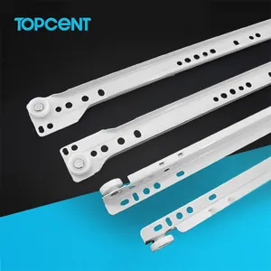 Topcent furniture accessories drawer slide rail telescopic channel rainbow plating Steel Drawer Slide Kitchen