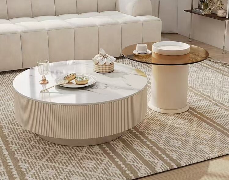 Combinaison de tables basses : 80*80*33, 60*60*45 cm