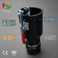 Collier de serrage réglable pour cône d'échappement 210 mm, homologué CE ISO, pour camion, bus, atelier, 127 mm, 152 mm, 1YW, personnalisé OEM