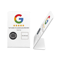 Offre Spéciale : Support de Table NFC Personnalisé pour Avis Google et Cartes Google – Carte d'Affichage pour Réseaux Sociaux