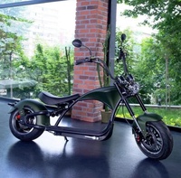 Motocicleta Eléctrica EEC 2026, Scooter Chopper de 2 Ruedas, Neumáticos Anchos, Citycoco Junior 4000w, Potente, para Adultos