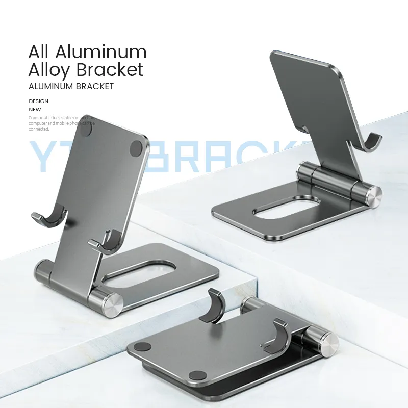 Aluminium Alloy Mobile Stand Cell Phone Desk Mount Portable Foldable Tablet Stand Portable Holder Smartphone Accessories