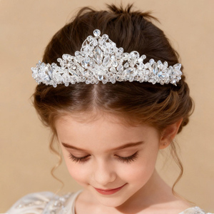 Princesse cristal strass diadème bandeau pour enfants anniversaire <span class=keywords><strong>Communion</strong></span> bébé douche fête couronne - Product Image 2