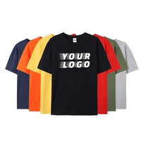 T-shirt 100% coton vierge pour hommes en gros T-shirt surdimensionné à épaules tombantes T-shirt personnalisé à impression de qualité