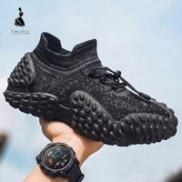 Chaussures décontractées pour hommes, respirantes, légères, en maille, avec semelle en caoutchouc, pour l'été, le printemps, l'automne, confortables, pour l'extérieur