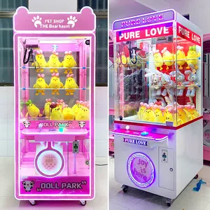 Popular indoor entertainment toys Panda claw doll machine Coin toss operation game machine Mini claw/claw machine
