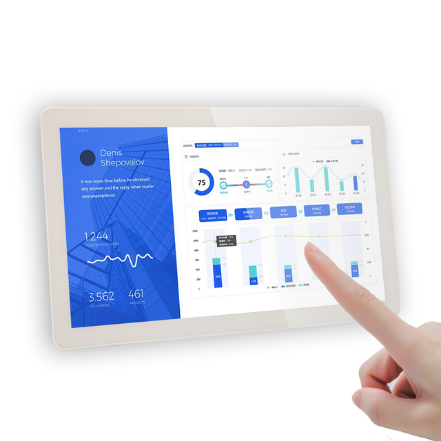 Multi-touch Waterproof Capacitive Tablet Touch Screen LCD High Brightness Monitor 10.1inch Aluminium Alloy Black FC / CCC / CE