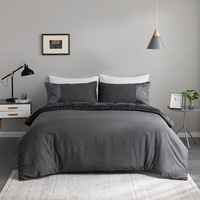 Taille US Textile de maison literie en microfibre velours Patchwork housse de couette ensemble housse de couette taie d'oreiller ensemble