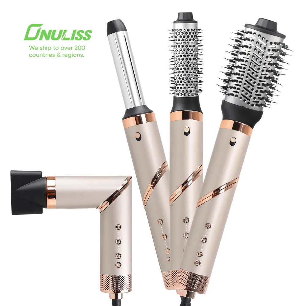 Professional Salon 5 in 1 Complete Hair Dryer Multi Styler Set Blow Brush Hot Air Comb Manufacturer Styling Hair Dryer Curler