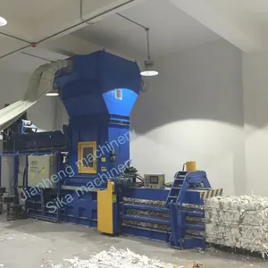 स्वत: हाइड्रोलिक बेकार कागज गत्ता स्क्रैप प्लास्टिक baling मशीन बेलर मशीन